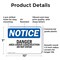 Signmission Danger Area Under Construction Do Not Enter OSHA Notice Sign, Plastic, 10in W x 7in L, 2PK OS-2PACK-NS-P-710-L-10894 - alternate 2
